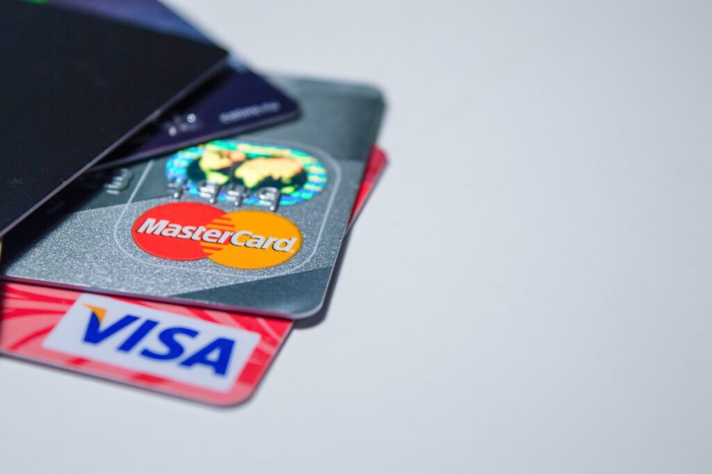 credit cards inside wallet